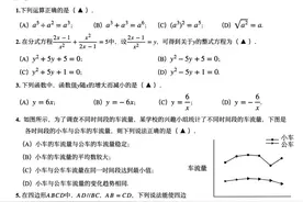 2023中考真题—上海图片