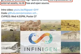 零AI含量！纯随机数学无限生成逼真3D世界火了，普林斯顿华人一作图片