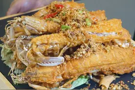手臂大的椒盐富贵虾，厦门商务宴请天花板的广州私房菜图片