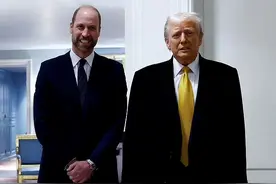 特朗普身高遭英媒质疑，比同为1米91的威廉王子矮，但马克龙高了图片