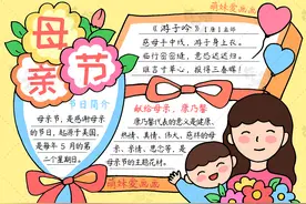 含文字内容的2023母亲节手抄报及主题画合集，简单又漂亮图片