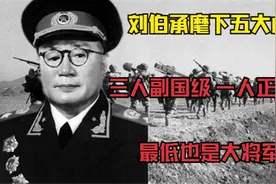 刘伯承麾下五虎将都有谁？三人副国一人正国级，最低也是大将军衔图片