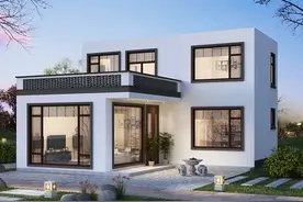 农村住房就建一层半，实用够用不浪费，造价仅需20万图片