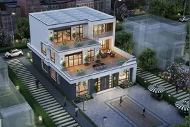 13×18米临街别墅这样建，不光舒适，还能赚钱图片