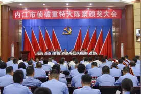 内江市隆重举行侦破重特大陈案颁奖大会图片