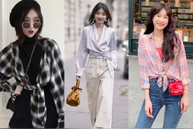 衬衫可不是普通的衣服，学会这些穿衣方式，既洋气又时髦图片