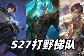 S27赛季打野梯队排行，暃登顶T0宝座，肉铠、曜真香警告图片