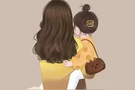 手绘‖母女头像图片
