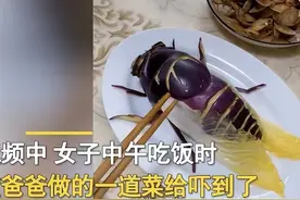 “鬼才”爸爸做创新菜让家人品尝，女儿不敢下筷，网友直呼有阴影图片