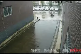 男子抹着眼泪走出拘留所，雨中转身跪地给警察磕了个头图片