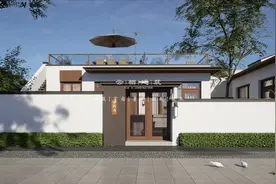北京通州丨俩兄弟也可以这么建！一层坡屋顶自住&民宿设计图片