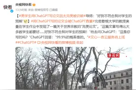 美学生用ChatGPT写论文因太完美被识破 导师：“好到不符合我对学生的预期”图片