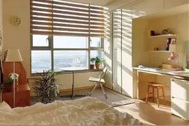 北京姑娘买下18㎡蜗居，全屋装一体柜，打造狭窄却舒适的韩风小家图片