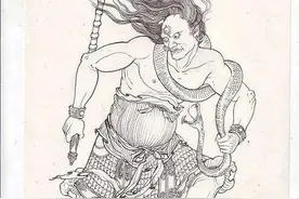 中国神话人物――翼火蛇图片