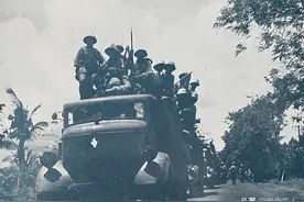 二战史料：1941年日军入侵东南亚越南的景象图片