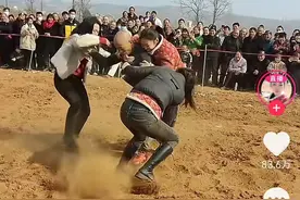河南多地兴起男女摔跤大战：这是宣传家乡，还是为家乡抹黑？图片