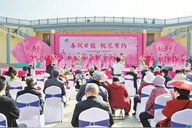 春风e镇 桃花有约 万荣县汉薛镇第七届桃花节开幕图片