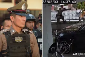 原标题：千分之一好警察？泰国警察因身手敏捷跨围栏抓嫌犯走红图片