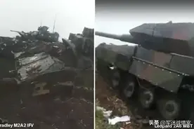 变废为宝！俄军正试图修复缴获的豹2A6主战坦克和M2A2步兵战车图片