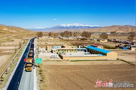 天祝县G312国道升级改造项目建设如火如荼图片