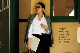 好服气！讲究女人穿“衬衫”，就是飒美！3个绝招，堪称穿搭楷模图片