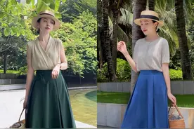 成熟女人喜欢的优雅穿搭，半身裙是关键，穿对了知性大方又显气质图片