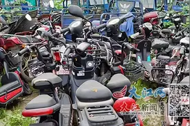 南昌38辆假牌电单车被查图片