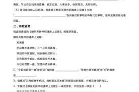 2023届初中毕业班，暑假第二天《酬乐天扬州初逢席上见赠》预习图片