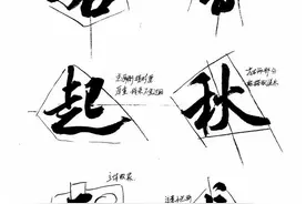 《米芾行书》教学手稿，临摹单字+创作单字分析图片