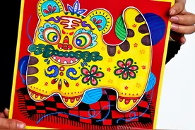 儿童画教程｜中国传统民间工艺品《平安吉祥的布老虎》图片