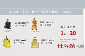 幸福指数最高！汉朝时期，8000个人养活一个官员，唐朝时期…图片