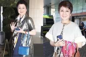 看了四太梁安琪穿衣才知道：女人老了要爱打扮，63岁还时髦洋气图片