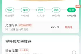 12306再回应加速包没有优先购票权，第三方抢票软件客服坚称加速包有用：看你个人选择，没用我们就不会存在图片