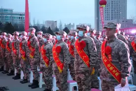 参军光荣！榆林举行2023年上半年新兵入伍欢送仪式图片
