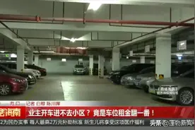 业主开车进不去小区？竟是车位租金翻一番！开发商直言“想涨就涨”图片