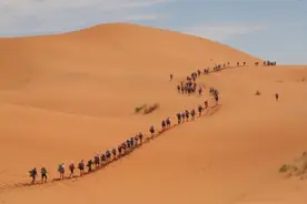 地狱马拉松选手在撒哈拉沙漠迷失九天，被找到时全身发皱像只乌龟图片