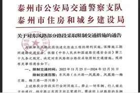 重要通知！本周六起，泰州这些地方封路图片