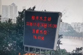 柳州：柳江河水位已超79米！车停江边路段的请注意挪车！图片