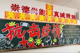 青岛城市管理学校“普及防疫常识 弘扬抗疫精神”主题黑板报风采展图片