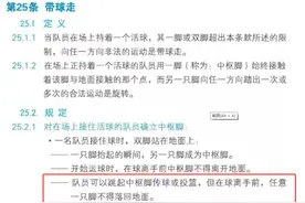 求助：抬起中枢脚投篮的规则依据是什么？图片