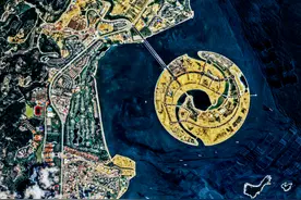 国家航天局公布：漳州双鱼岛太空大片图片