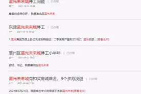 确认！资金链断裂，佛山蓝光未来城已停工图片