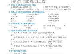 小学语文专项练习册 古诗词积累运用图片