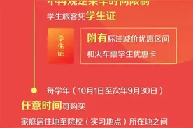 铁路新规正式实施：学生票终于不再限制乘车时间图片