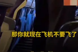 威海机场争议事件：男子拒不关闭遮光板引发与空乘的争执图片