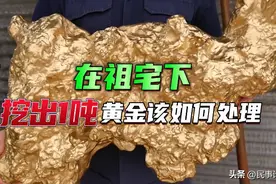 自家地基下挖出1吨黄金，你愿意上交吗？专家：没有第二条路可选图片