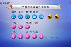 大乐透第23032期开奖快讯：前区1组连号+后区02 07图片