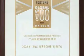 白云山拳头产品功不可没 广药集团二度进入世界500强图片