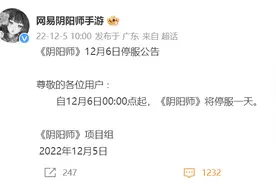 网易旗下《第五人格》《阴阳师》等多款游戏明日停服一天图片