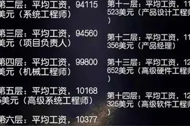 薪酬层次分析：苹果公司的职位图片